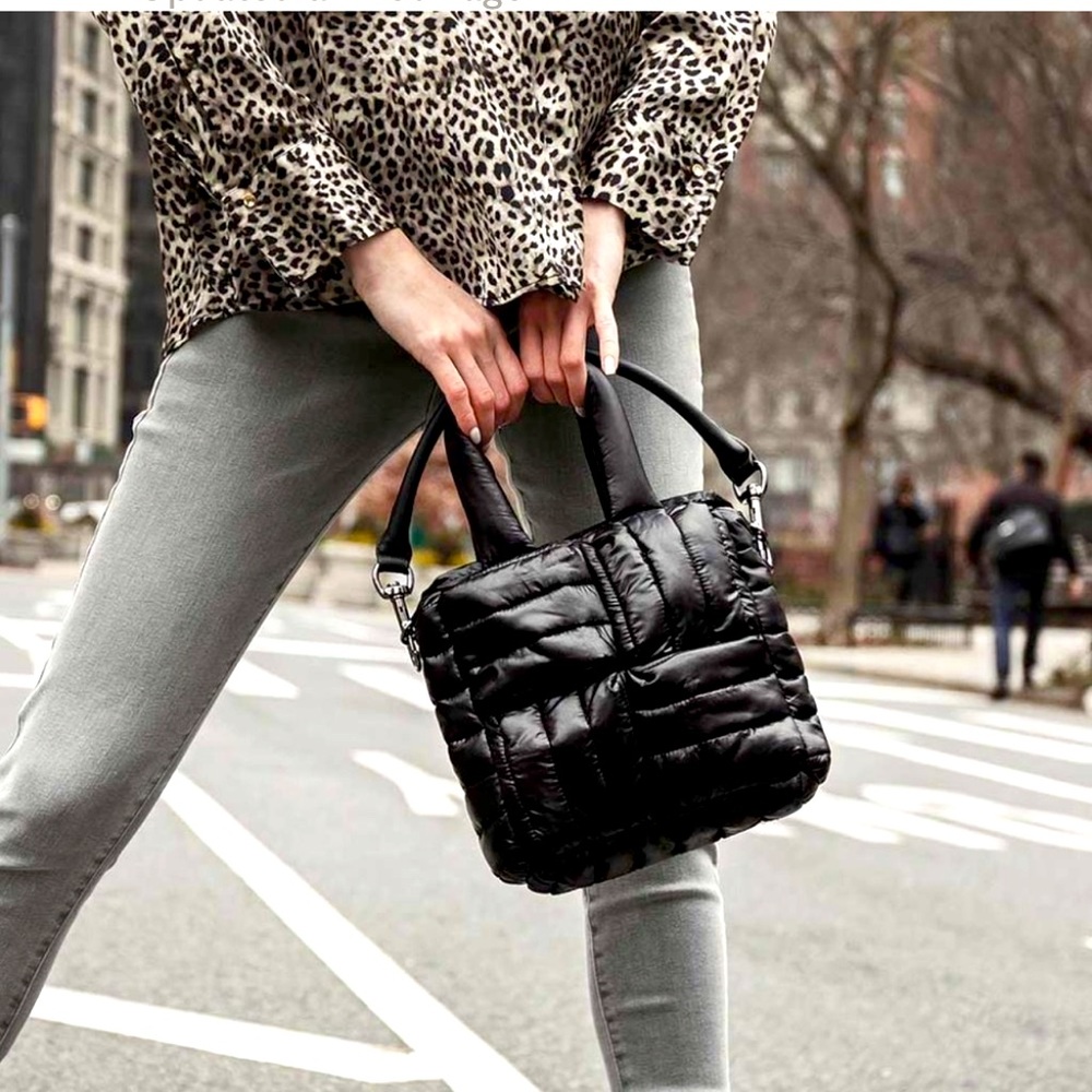 NWT Think Royln Lil Shopper in Shiny Black